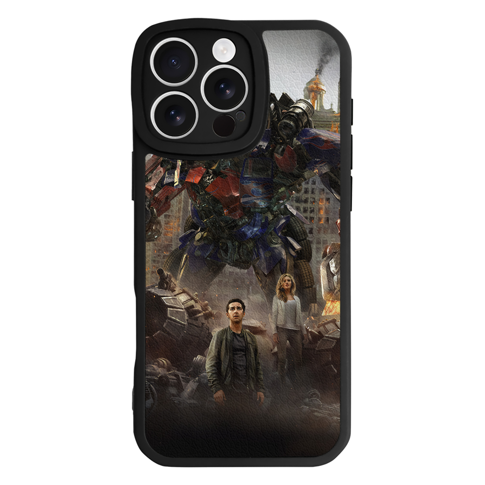 （画像用） Transformers トランスフォーマー 【iPhone 16シリーズ対応】シリコンスマホケース（レザー調） 材質：シリコン